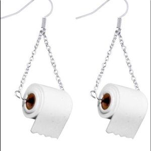 Women’s jewelry earrings toilet paper polymer